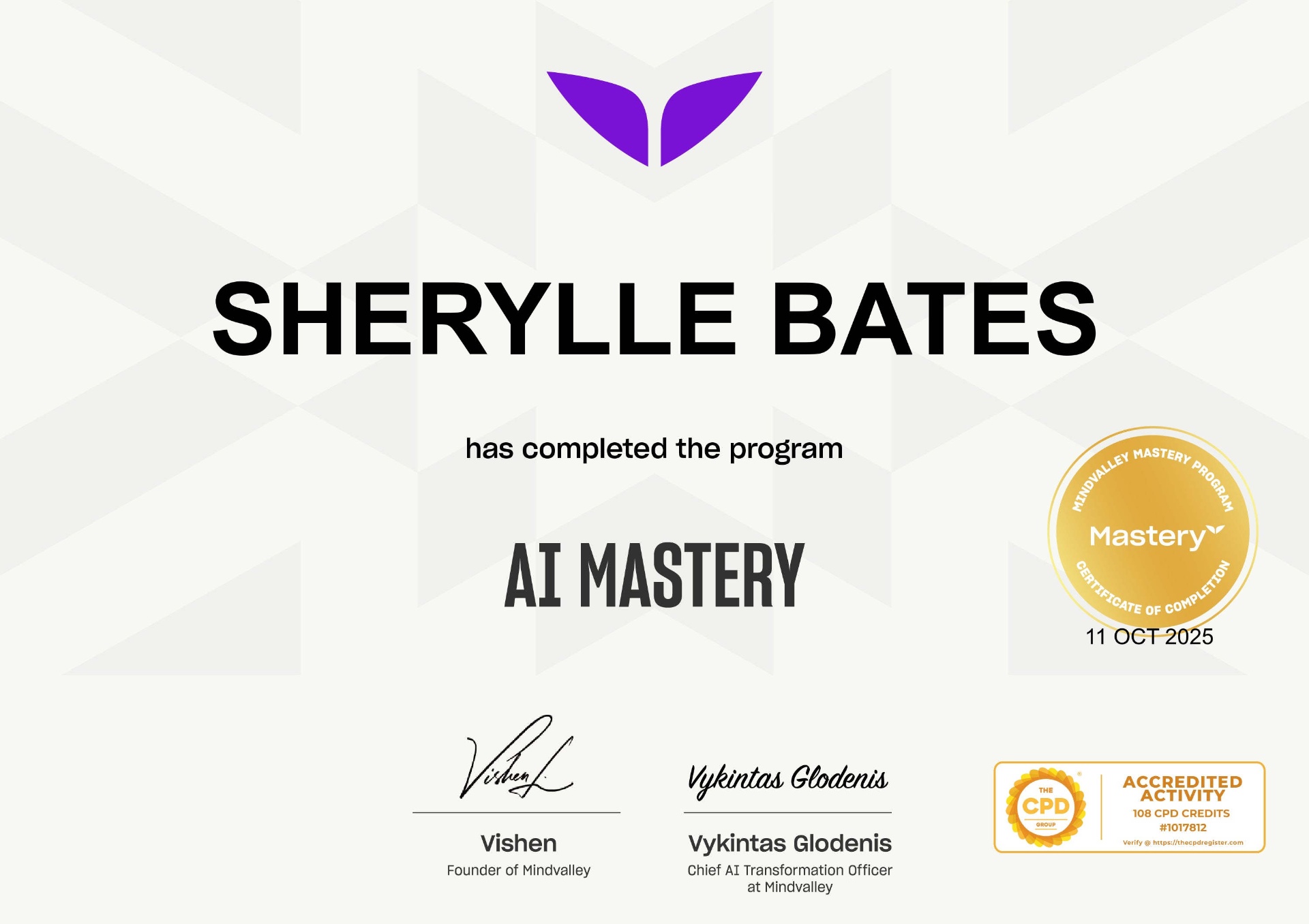 AI Mastery badge